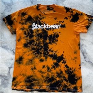 Blackbear Band Tee - Orange and Black Tie Dye
